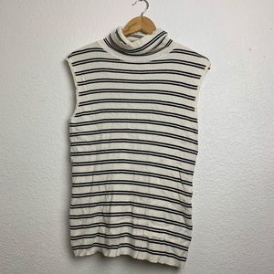 Cato Tops - CATO turtle neck striped tank top Cato Tops - CATO turtle neck striped tank top